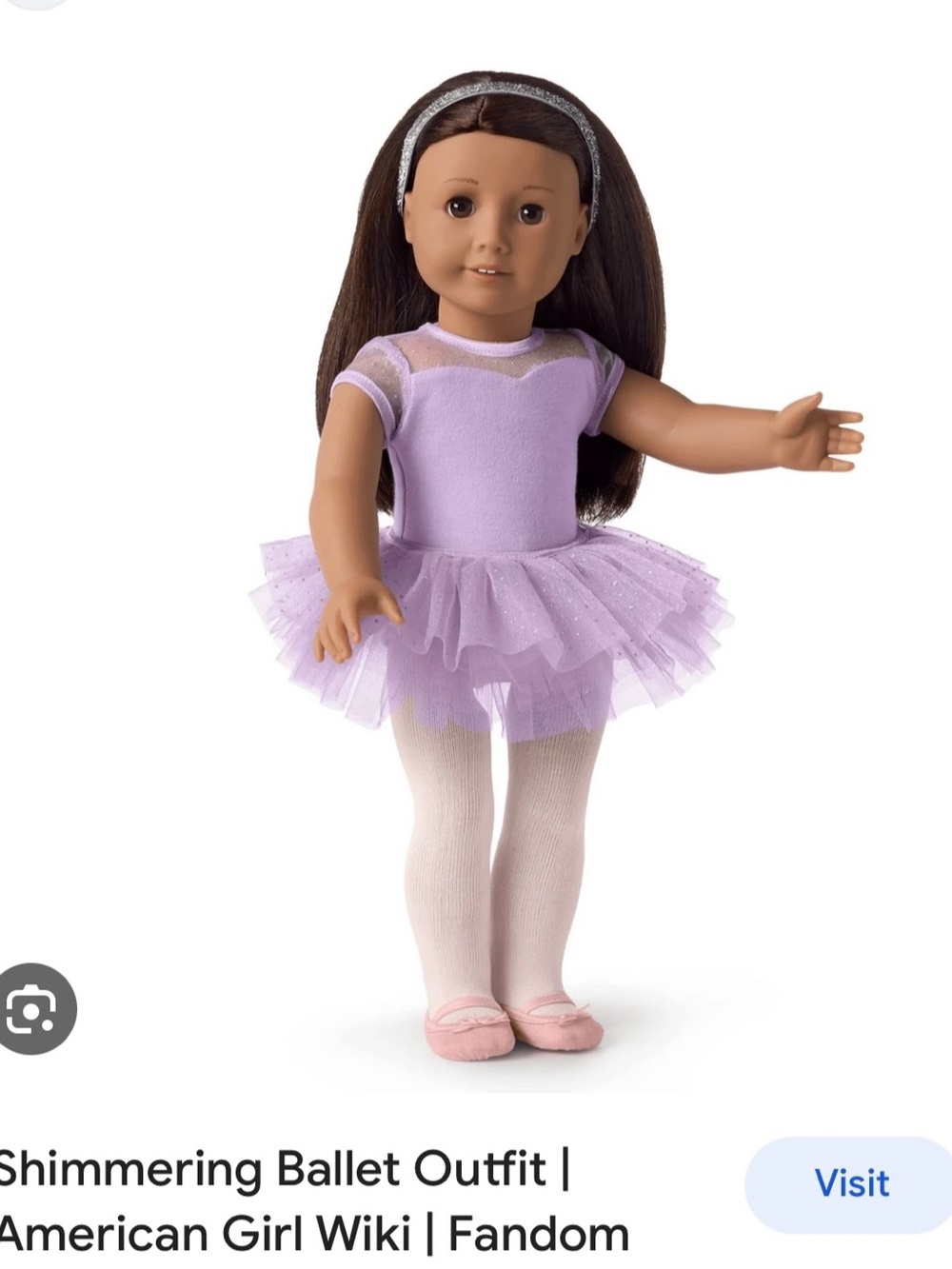 American Girl Shimmering Ballet Outfit